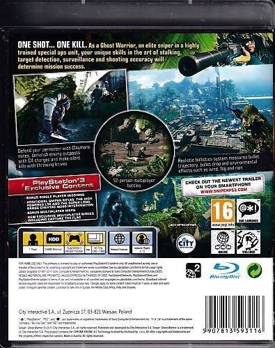 Sniper Ghost Warrior - PS3 (B Grade) (Genbrug)